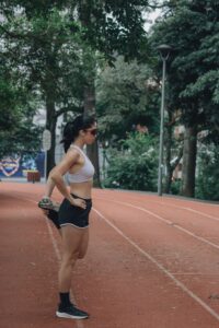 runner warming up 
